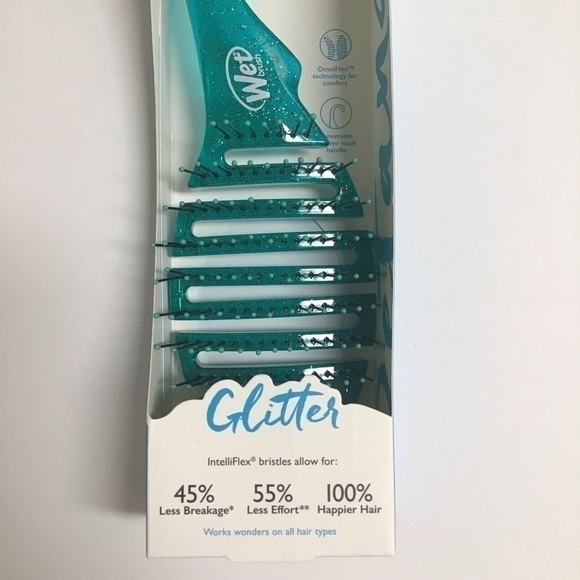 2 LEFT! NEW Wet Brush GLITTER AQUA Shower Hanger Detangler Bristles Beach Pool - Picture 11 of 16